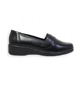 Mocasín dama plano cuero