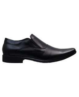 Mocasín De Cuero Negro