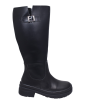 Bota Negra Caña Larga Para...